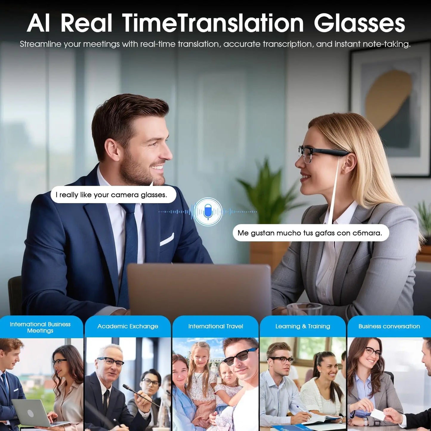 Smart Vision Camera Glasses