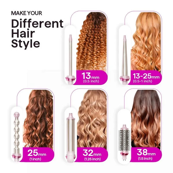 Wavytalk 5-in-1 Hair Curler Set
